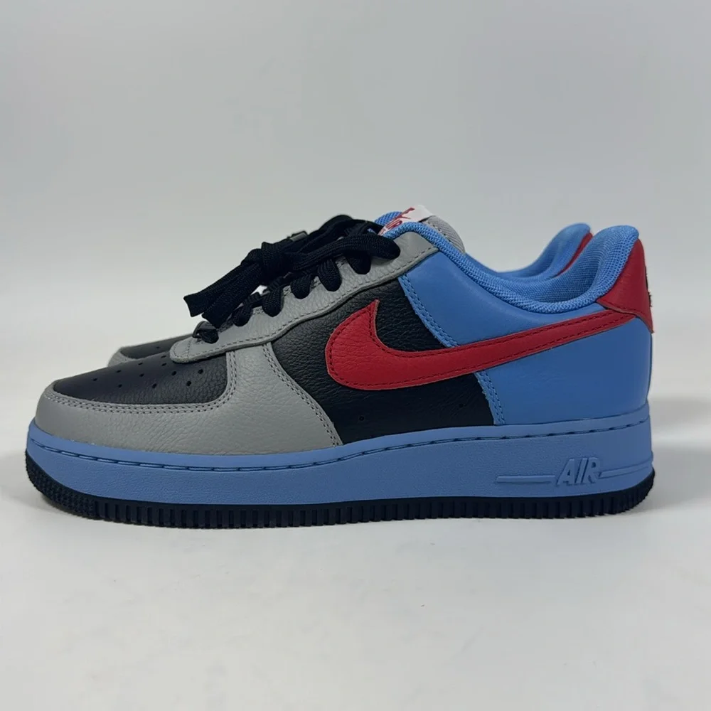 Women’s Nike Air Force 1 Low ESS Nike By You Red/Blue HF0663-900 size 8 - Picture 2 of 4